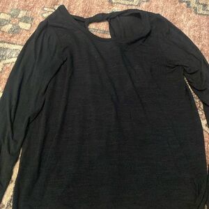 Black athletic shirt all in motion